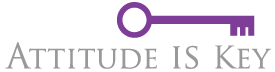 Attitude Is Key Logo